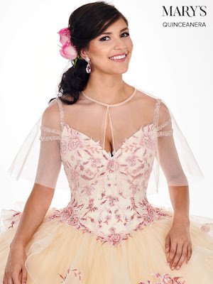 Champagne/pink Color Cold Shoulder Ball gown Dress Front design