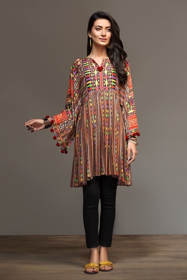 Nishat Linen Red Lawn Shirt