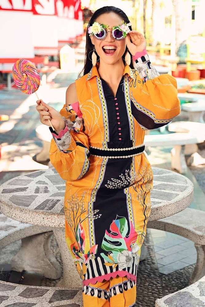 Gul Ahmed Yellow printed suit Yolo Summer collection
