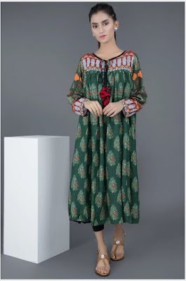 warda winter green color single shirt silk karandi printed