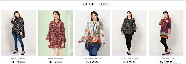 Limelight ready to wear kurtis