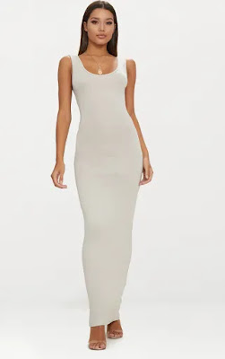 Stone basic maxi dress