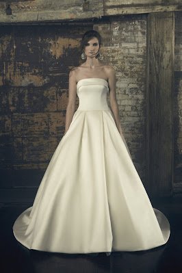 Sarah Nouri strapless Ball Gown Bridal Dress