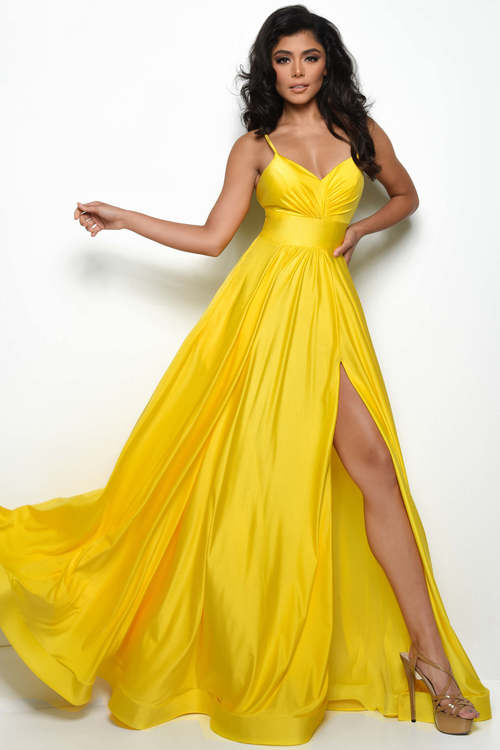 V-neck prom dress by Jasz Couture
