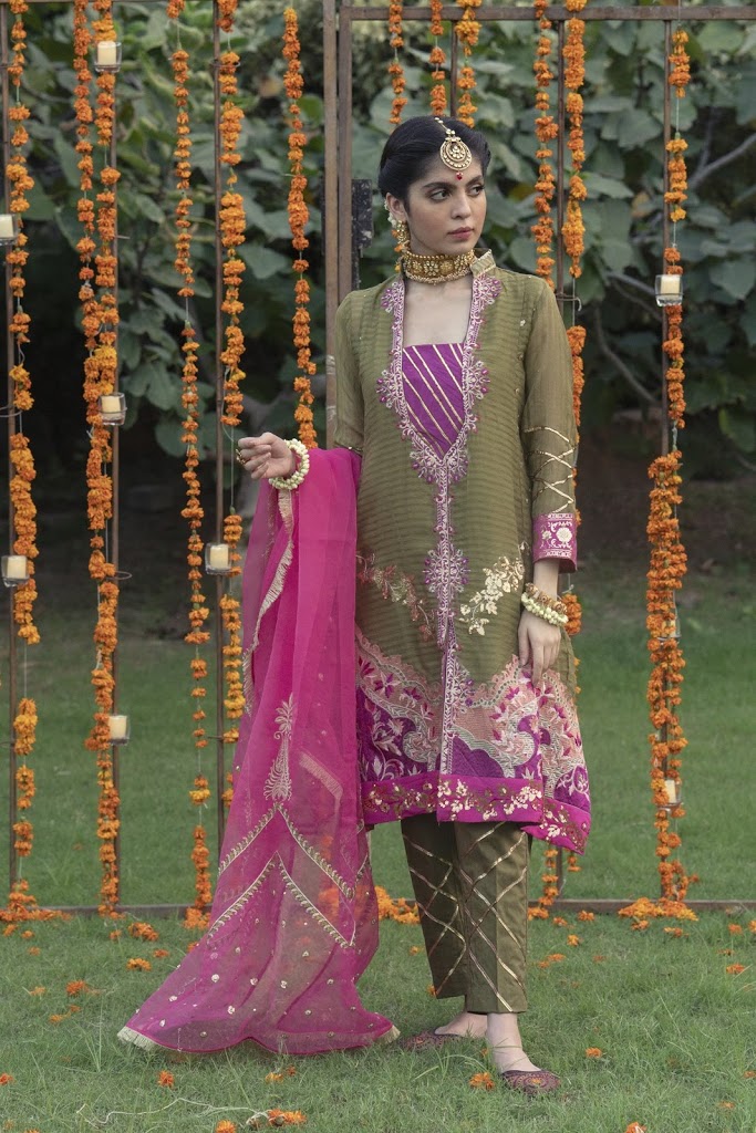 Ethnic by outfitter Green pret boutique suit