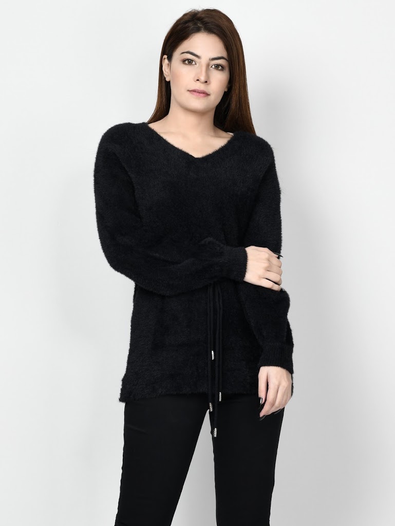 Limelight winter sweaters for women Black color