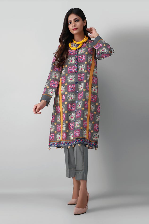 Khaadi Purple Color dress
