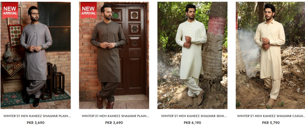 MTJ Men Winter Collection Shalwar kameez colorful