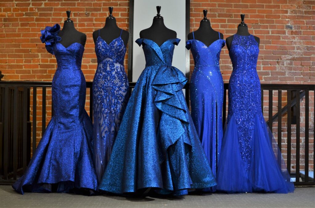 Blue prom dresses discounted sale 50% off