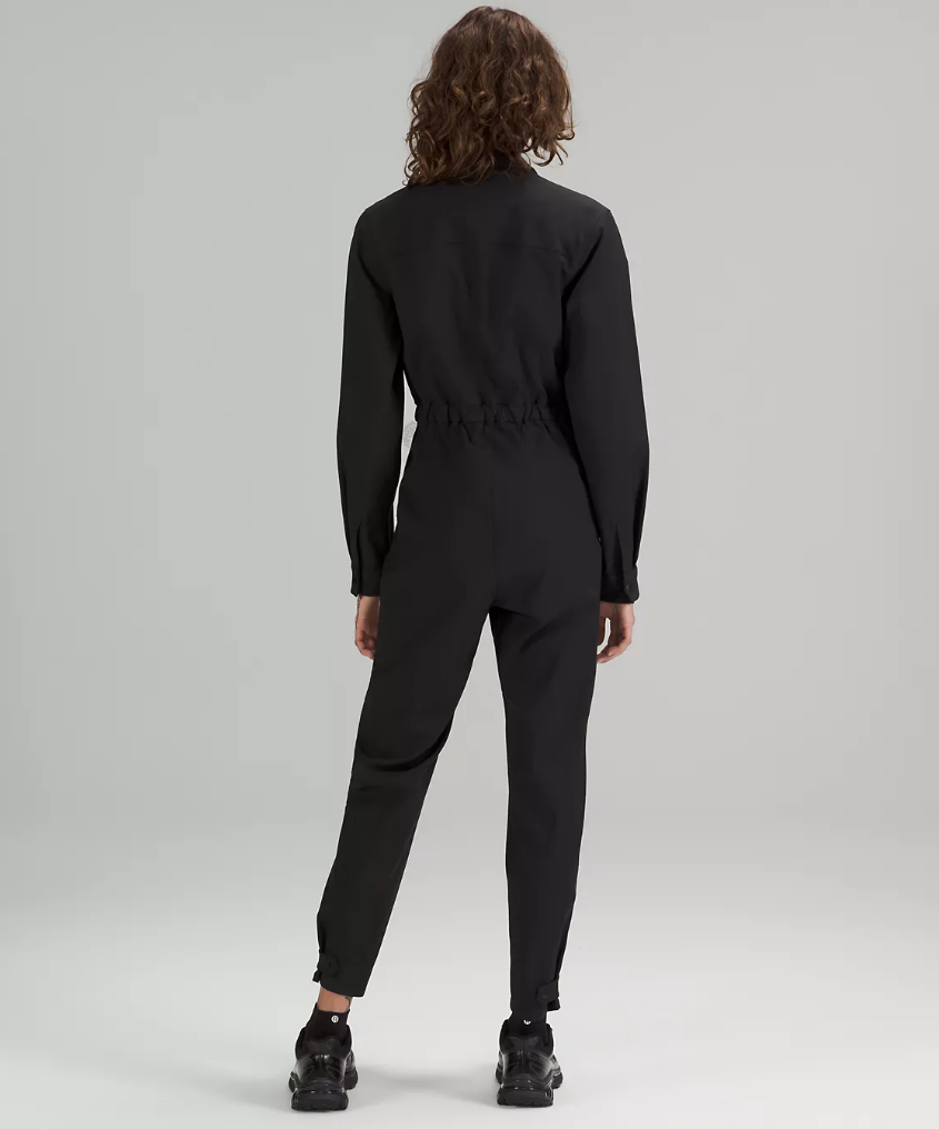 Lulu dress lab Wool-Blend Long Sleeve Jumpsuit
