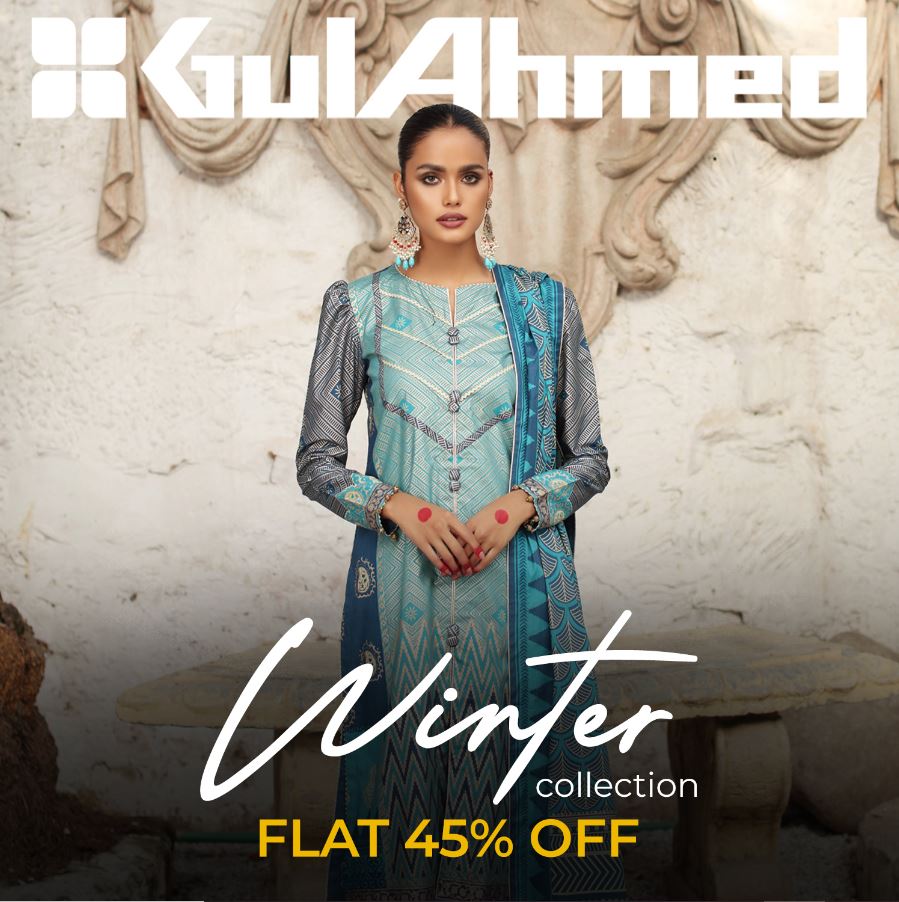 Gul Ahmad 45% Off winter sale on 2023
